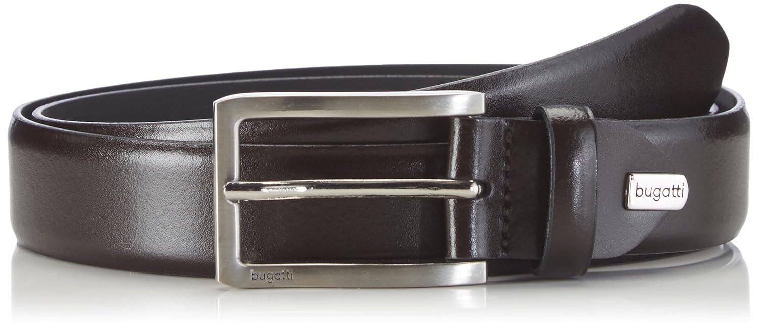 bugatti 男式37600 r-0892皮带 brown - braun (dunkelbraun 40) 100